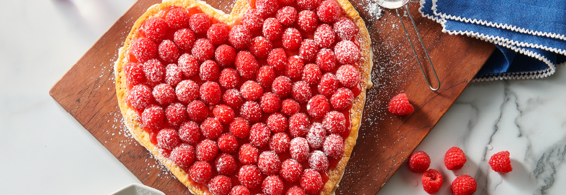 Raspberry Cream Heart
